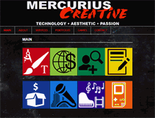 Tablet Screenshot of mercuriuscreative.com